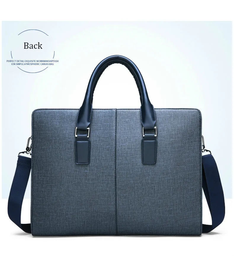 2020 New Business Men's Bag Travel Portable Briefcase PU Leather Men Single Shoulder Diagonal Laptop Computer Bags Male Handbag