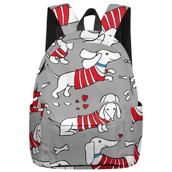 

The Dachshund Dog Backpack College Students Laptop Backpack Book Bag Casual School Bag