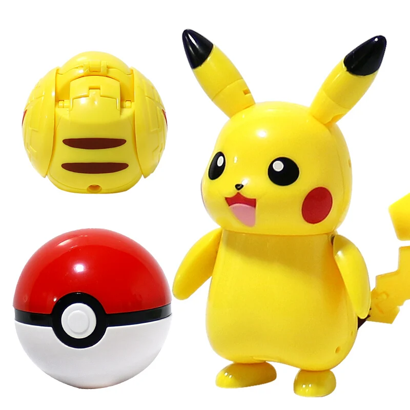Dropship TOMY Pokemon Pokeball Belt Pikachu Pokeball Pocket Monster  Deformation Model Toy Set Cosplay Action Doll Model Children's Toys to Sell  Online at a Lower Price