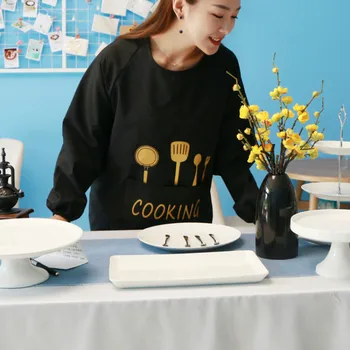 

New fashion waterproof apron coffee shop hairdresser work apron bib cooking kitchen apron woman apron pf9066