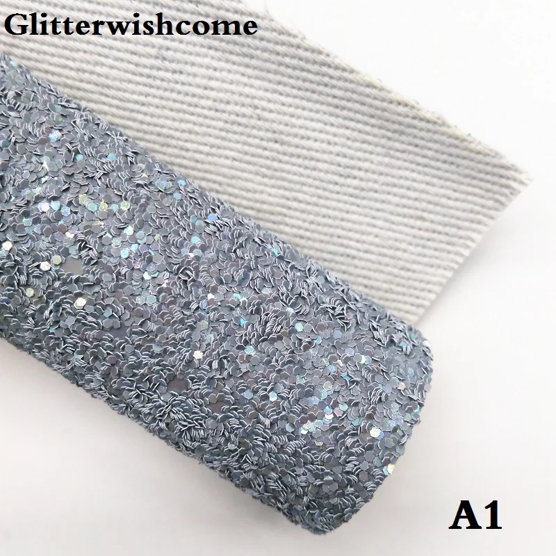 Glitterwishcome 30X134 см мини-рулон синтетическая кожа, массивная блестящая кожа, искусственная ткань из искусственной кожи винил для бантов, GM034 - Цвет: A1