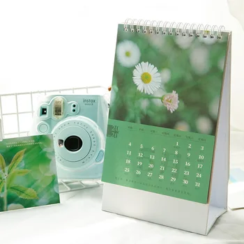 

2020 Four Seasons Scenery Photography Series Calendar DIY Memo Coil Calendars Office School Supplies 2019.09-2020.12