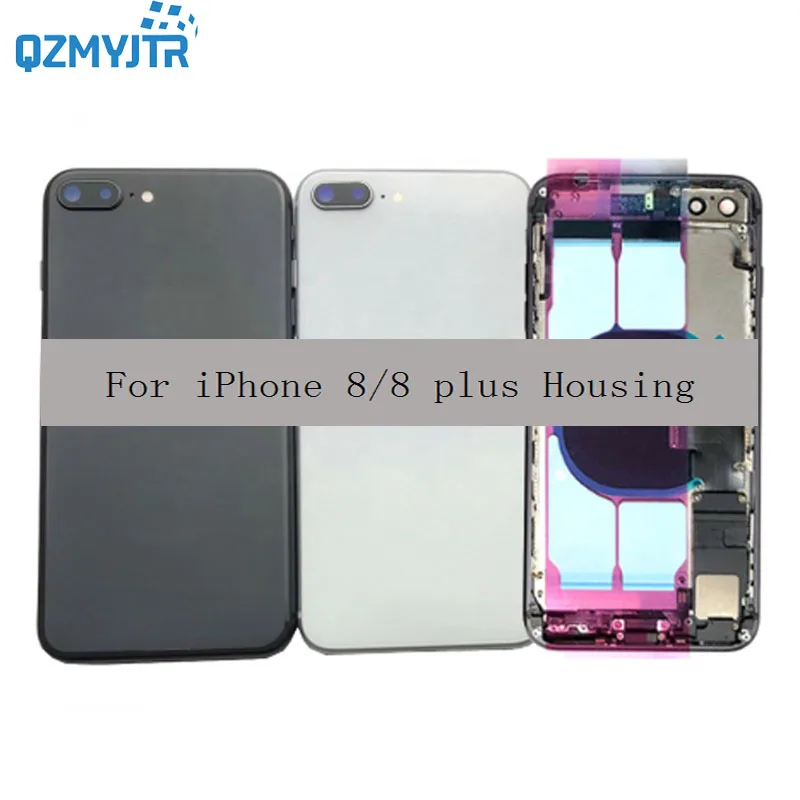 

10/pcs Battery Cover Full Housing Back Cover Middle Frame Chassis Door Rear with Flex Cable Assembly For iphone 8/8 PLUS