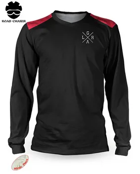 

2019 Long Sleeve Cycling Clothing Downhill Jersey Bicycle Mountain Bike Clothing Quick Dry DH MTB Jersey Can Add Winter Fleece