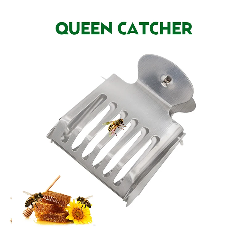 Bee Cage Prisoner Stainless Steel Queen Beekeeping Tools Equipment Accessor Q6T6 