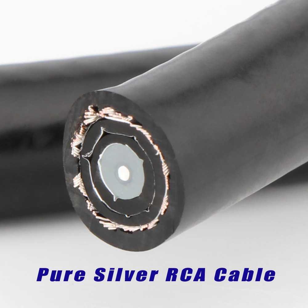Monosaudio PS75 Hi-END 750HM Koaxialkabel mit hochreinem Leiter aus reinem Silber, Massenkabeln, Massendraht – Detail 3