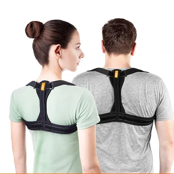 

Brace Support Belt Adjustable Posture Corrector Body Wellness Back Brace Shoulder Clavicle Spine Correction Support Unisex