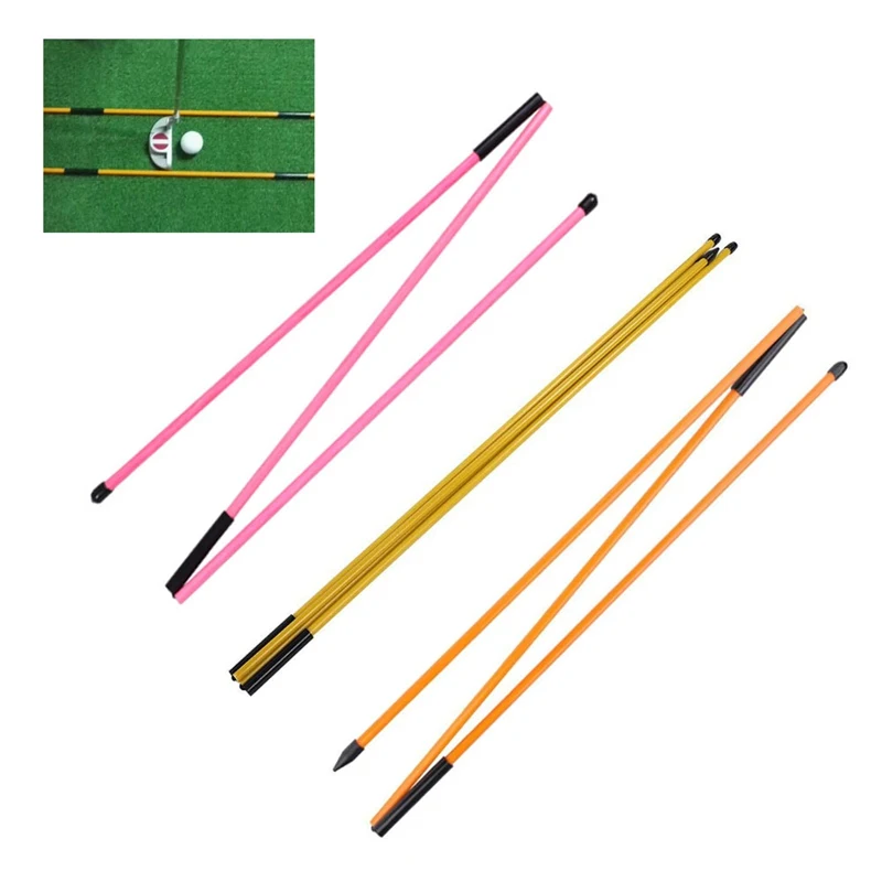 2 шт 48 \ "устройство для прицеливания установка шеста учебная помощь для повышения уровня мяча для игры в гольф