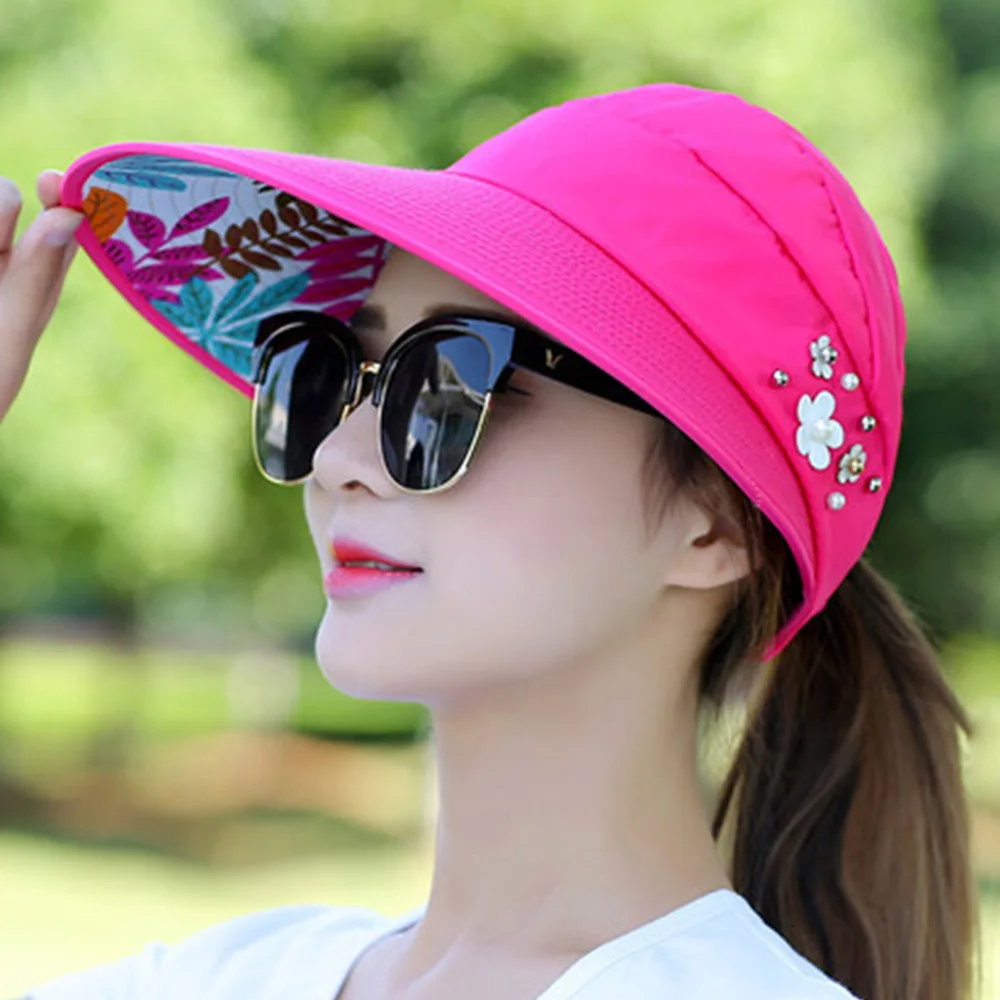 Летние шляпы для отдыха мягкая шляпа женская многоцветная Регулируемая Защита от солнца Snapback Женская мода уличные шляпы