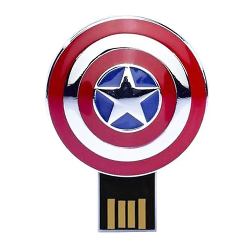 D JASTER модный Мстители Железный человек светодиодный USB флеш-накопитель карта памяти Флешка 4 ГБ 16 ГБ 32 ГБ 64 ГБ металлическая ручка-накопитель креативная USB флешка - Цвет: D