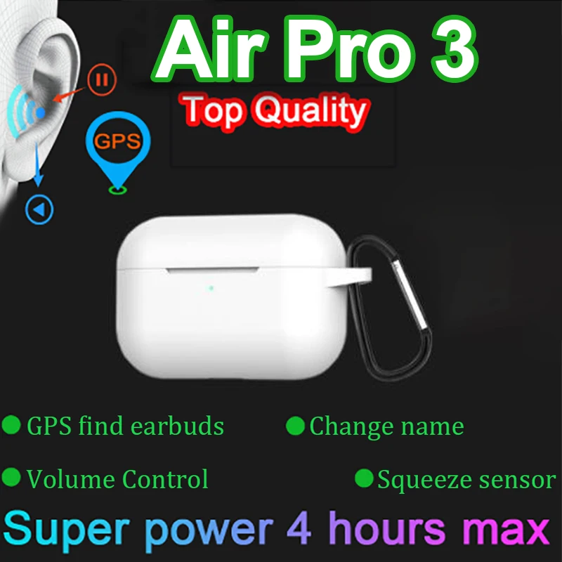 Air Pro 3 Clone Airpodering pro tws Copy 1: 1 Wireless Bluetooth Earphones 8D Bass Earbuds With rename Gps Pk I900000 Pro Tws|Bluetooth Earphones & Headphones| - AliExpress