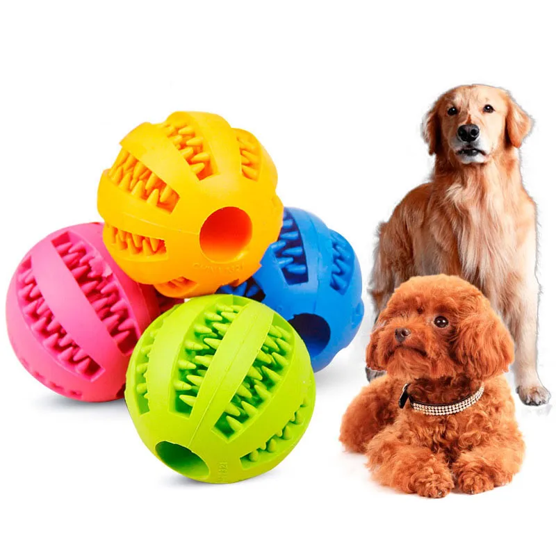 2 шт. игрушки для собаки мяч смешная Интерактивная Эластичность для жевания собаки игрушки для домашних животных чистка зубов мяч из твердой резины щенка аксессуары для домашних животных