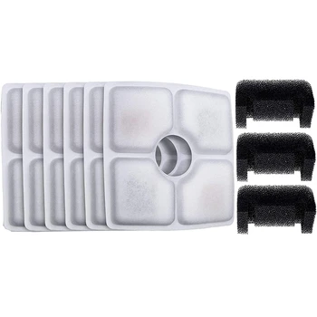 

9PCS Cat Water Fountain Filter, Replacement Filters for 84Oz/2.5L Automatic Pet Fountain Dog Water Dispenser