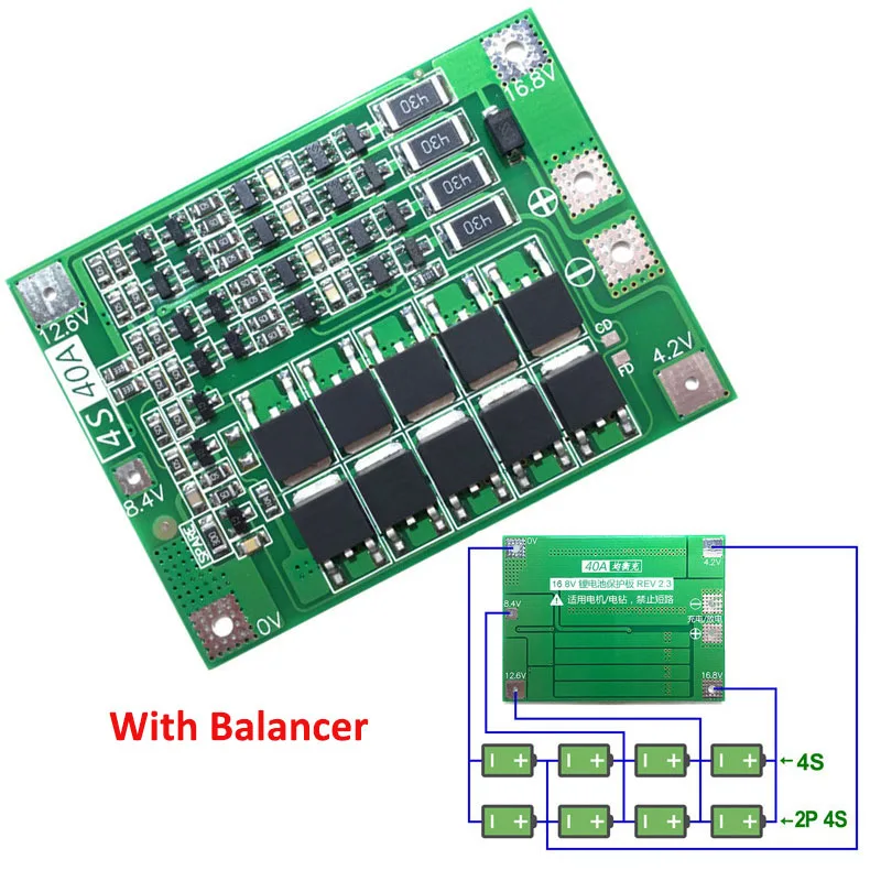 Зарядное устройство для литий-ионных аккумуляторов 1S/2S/3S/4S/5S Li-Ion 18650, модуль Lipo Cell PCB плата защиты BMS для дрели с балансом