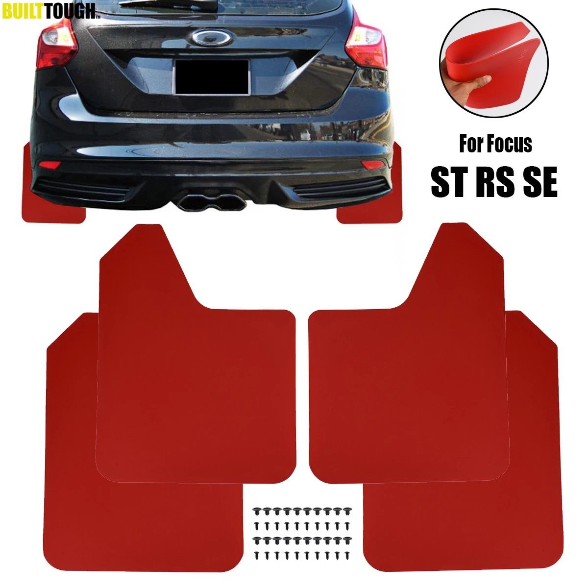Mud Flaps Splash Guards Car Parts Exterior Body Parts Ford Focus Mk3 St225 St250 Rally Heavy Duty Mud Guards Splash Guards