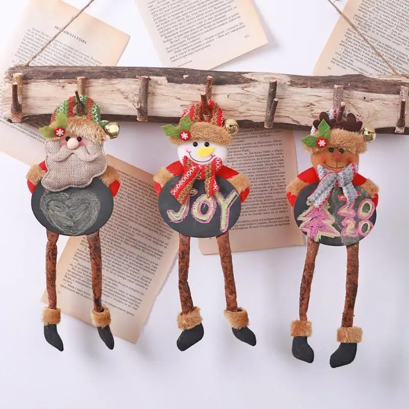 

Creative Blackboard Doll w/Legs Doll Pendant Three-Dimensional Tailoring and Vivid Image Window Dressing Christmas Supplies