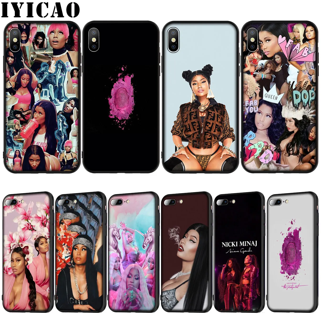 IYICAO Nicki Minaj Rapper популярный Мягкий силиконовый чехол для iPhone XR X XS 11 Pro Max 10 6S 7 8 Plus 5 5S SE