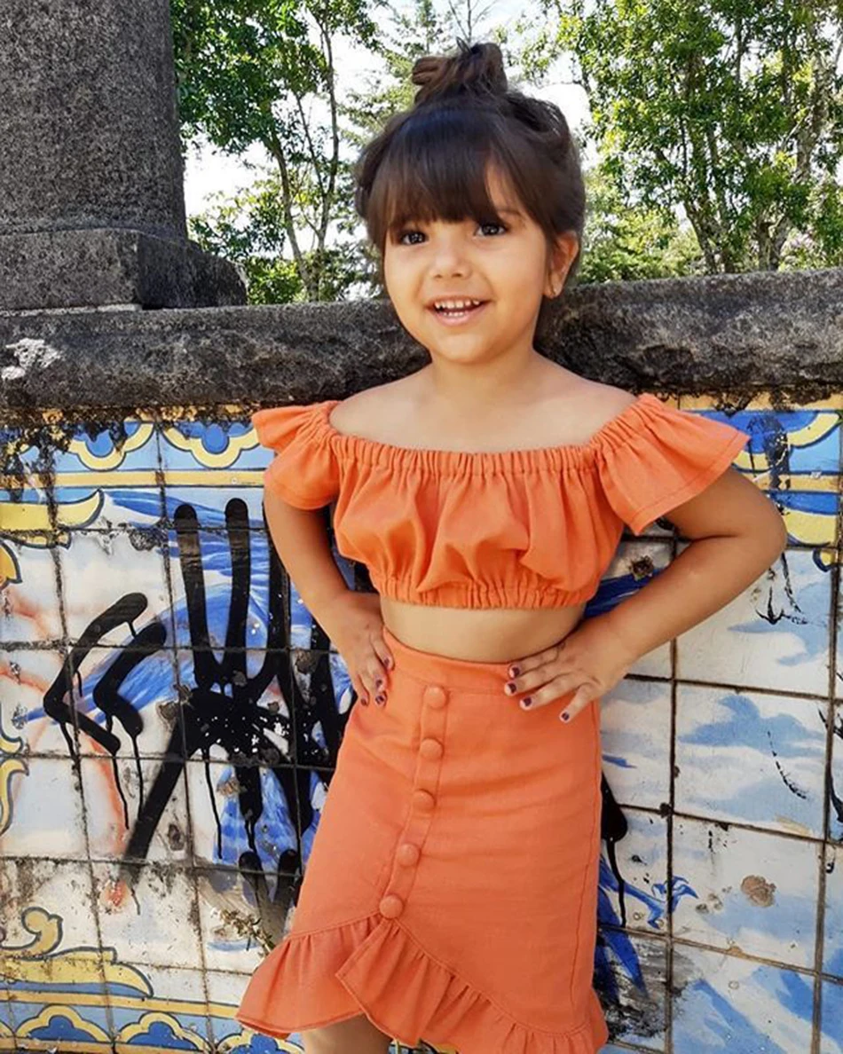 orange baby girl clothes