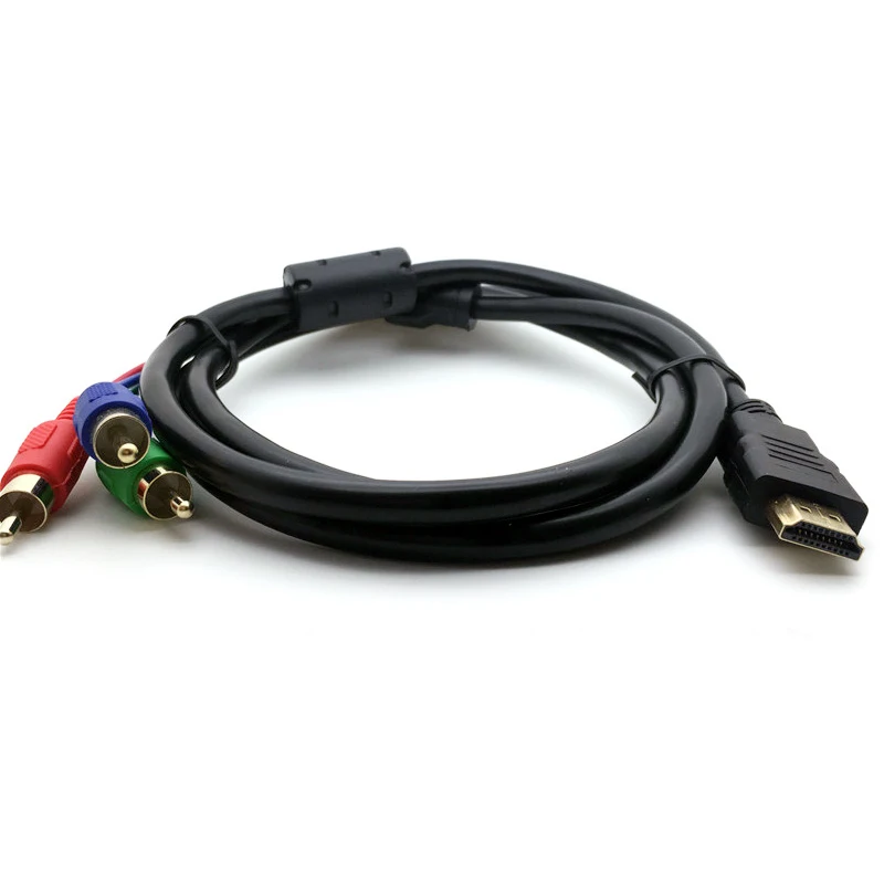 3 RCA AV патч корд адаптер для HD TV VGA HDMI к кабель Видео Аудио компонент