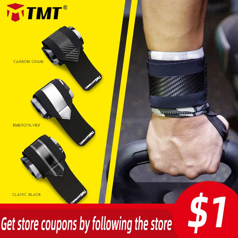 

TMT Gym Wrist Wraps Wristband Bandage for Weightlifting Powerlifting Bodybuilding Equipment Hand Weights Support Carpal Tunnel