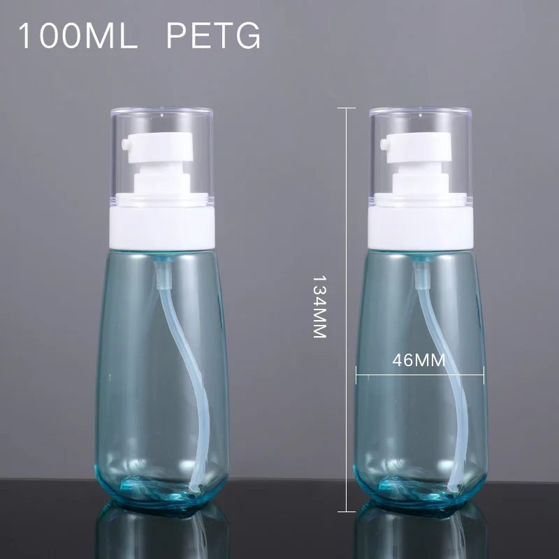 100ML blue 2 шт./лот пустые бутылки для лосьона 30 мл/60 мл/80 мл/100 мл портативные косметические контейнеры многоразовые дорожные бутылки - Цвет: 100ML blue