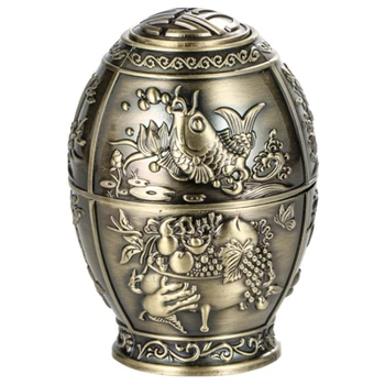 

Press Type Toothpick Holder Carp Pattern Chinese Style Toothpick Storage Tube Classical Zinc Alloy Home Decoration
