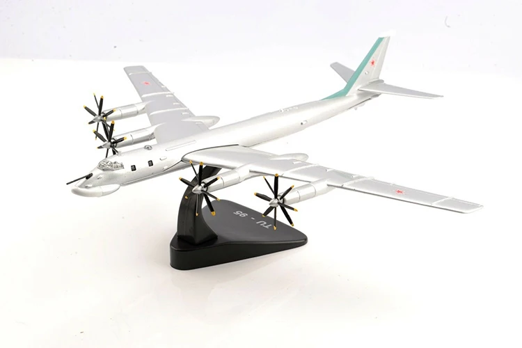 Коллекционная 1/144 весы TU-95 сплава Истребитель бомбардировщик модели литой медведь Советский Союз модель для любителей детские подарки коллекции