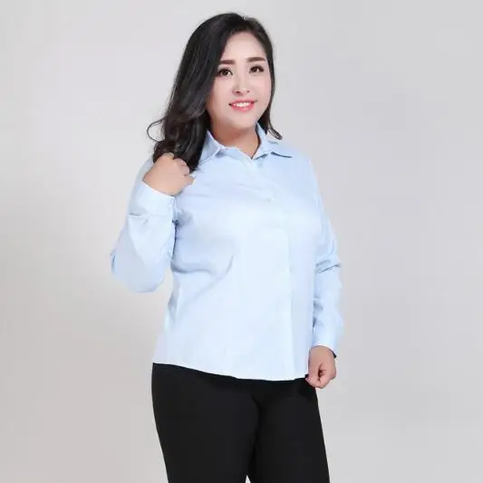 Небесно-голубой Ropa, женские блузы, рубашки,, OL, белая рубашка, Женская офисная одежда, женские полосатые тонкие хлопковые Блузы с длинным рукавом, рубашки M288 - Цвет: Небесно-голубой
