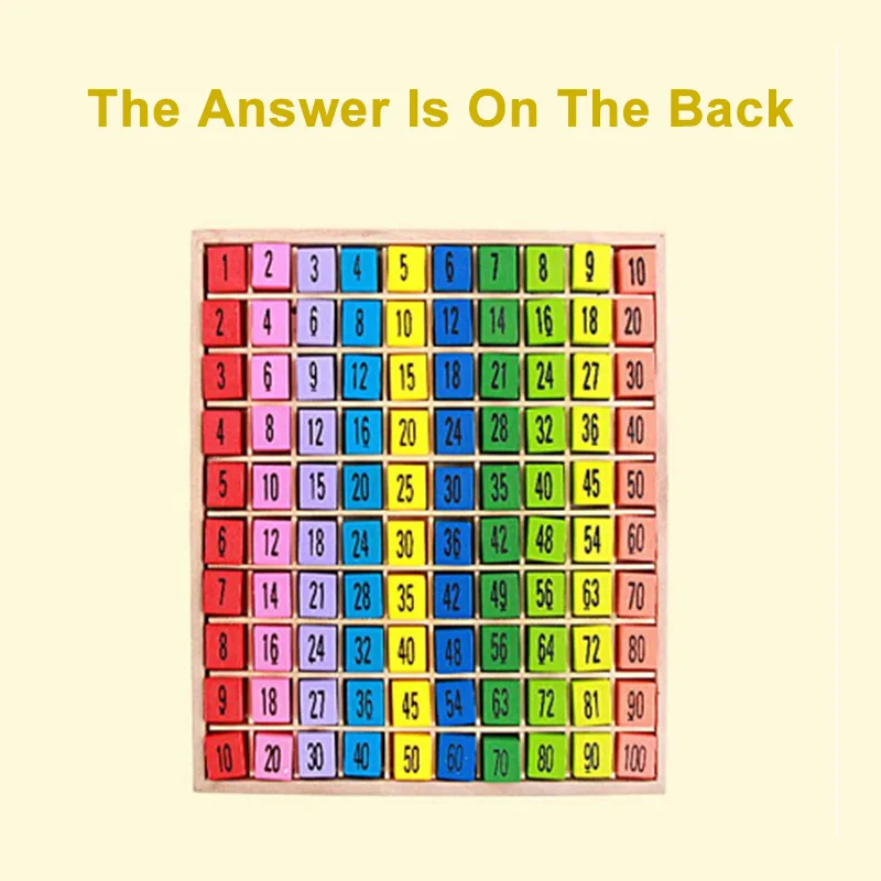  Montessori Educational Wooden Toys Multiplication Table Kids Montessori Math Toy Arithmetic Teachin