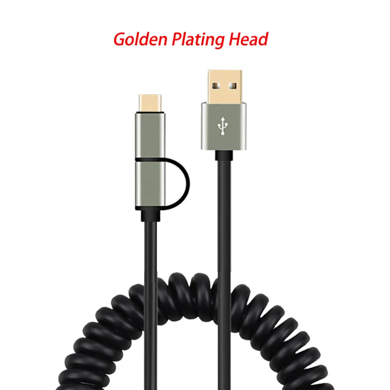 Кабель Micro usb type C для быстрой синхронизации данных зарядный кабель для samsung huawei Xiaomi LG Andriod Micro USB 2 в 1 Кабели для мобильных телефонов