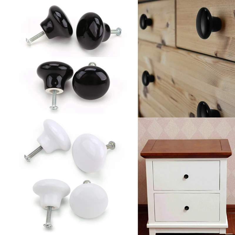 Круглые керамические дверные ручки, кухонный шкаф, шкаф, ящик для шкафа, Мебельная ручка, мебельные аксессуары