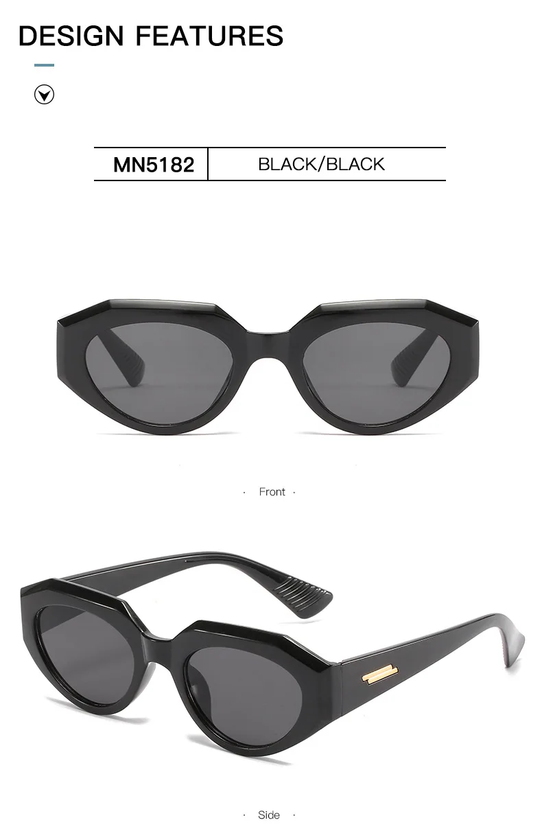 LONSY Cat Eye Sonnenbrille Frauen Marke Designer Vintage Rechteck Sonnenbrille Für Weibliche Mode Retro Lunette De Soleil Femme – Detail 15