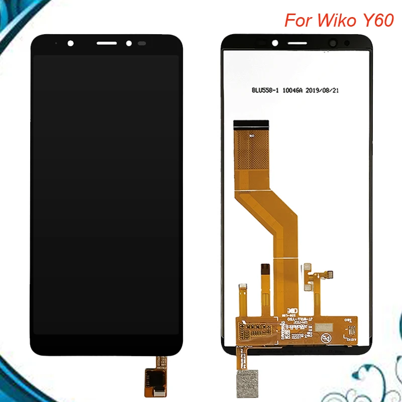 

Tested Well For Wiko Y60 LCD Display+Touch Screen Digitizer Assembly Repair Parts For Wiko Y 60 LCD Screen