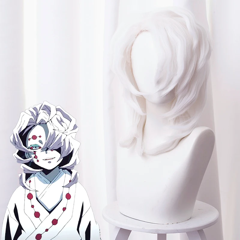 Аниме демон убийца Kimetsu no Yaiba Rui парик косплей костюм термостойкие синтетические волосы для мужчин и женщин парики