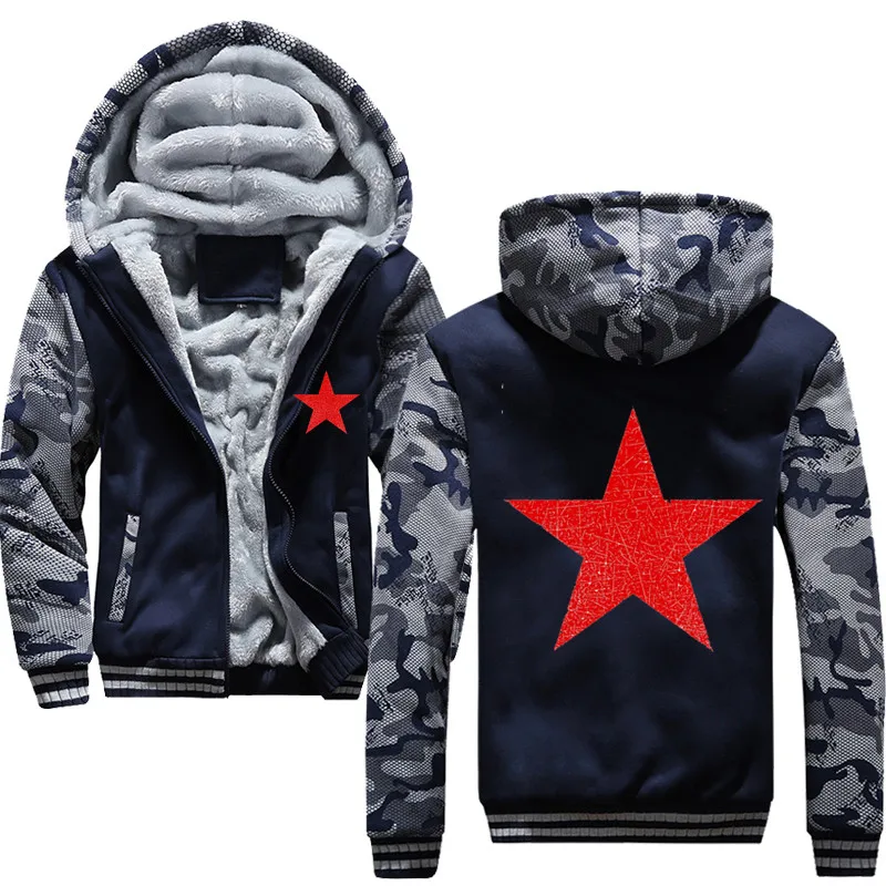 

Мужская Флисовая Толстовка, теплая ветрозащитная куртка с капюшоном, на молнии