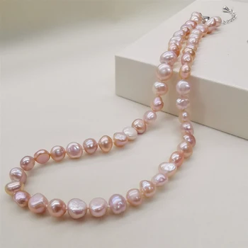 

DAIMI Natural Freshwater Pearl Necklace Classic Style Black/White/Pink/Purple Pearl Necklace For Women