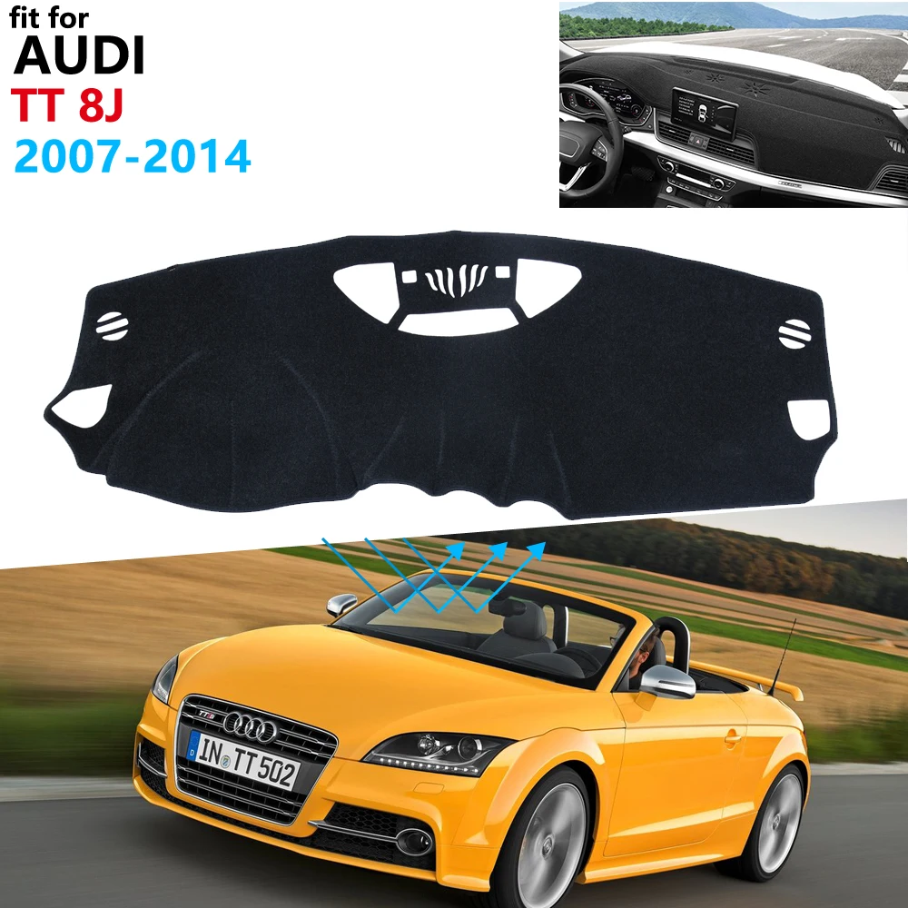 Крышка приборной панели Защитная панель для Audi TT 8J 2007 ~ 2014 MK2 автомобильные