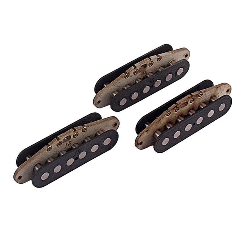 

3PCS Prebuilt Constructed ST N.M.B Humbucker Pickup Flatwork with Alnico Rod nets Guitar Pickup Accessories