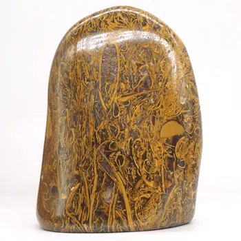 

497g Fossil Elephant Skin Jasper Palm Stone Crystal Mineral Specimen Rock Decor