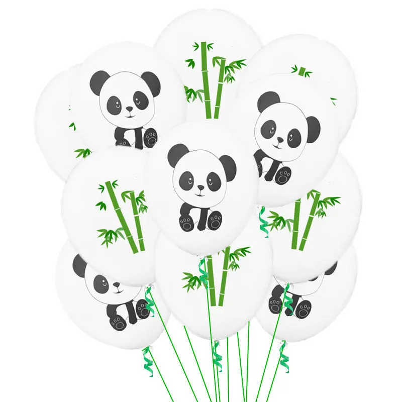 

10Pcs/set 12inch Cute Panda Bamboo Latex Balloon Wedding Birthday Party Baby Shower Animal Inflatable Helium Decorate Balloon