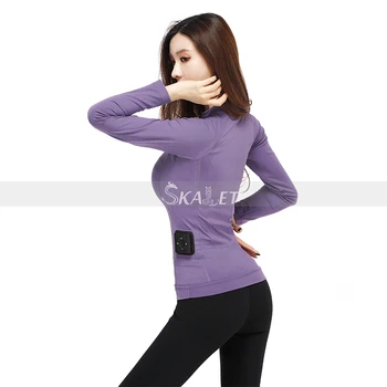 

The Latest Popular Ems Equipment Controlled Romantic Purple Ladies Gym Suit