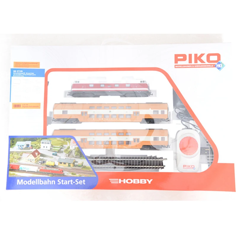 1/87 PIKO Train Model Set DR BR 118 Front + Passenger Car Box + Track +  Controller HO Ratio