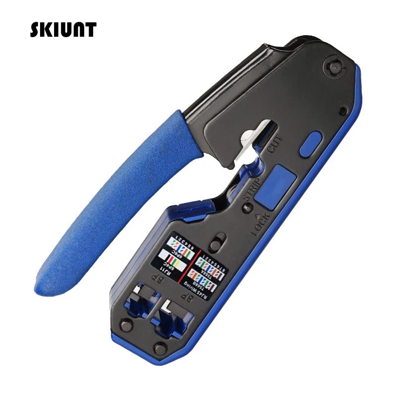 Сетевой Инструмент SKIUNT Rj45 щипцы для обжима зачистки проводов кабель режущий