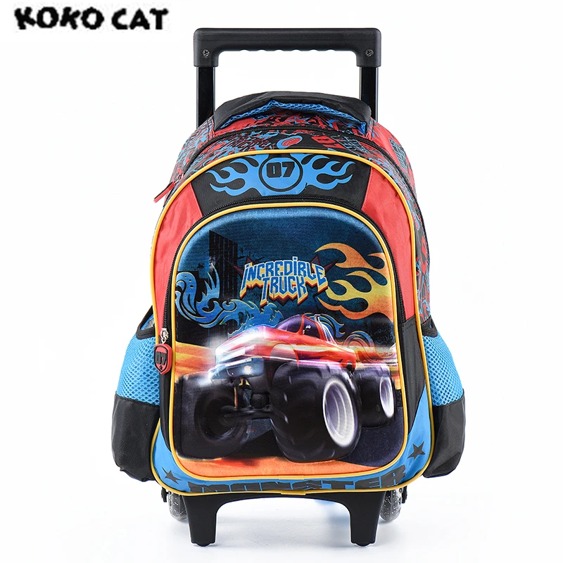 Bolso escolar con carro de carreras para niños con dibujos animados en 3D, escolar con carro para niños y adolescentes|bags for teens|bag boybag - AliExpress