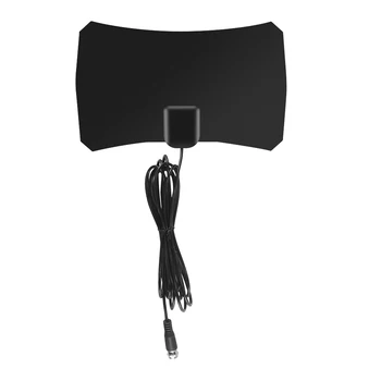 

50 Miles Flat TV Antenna Signal Amplifier VHF UHF Ultra Thin 1080P Digital Indoor HD Aerial