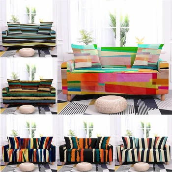 

Graffiti Stripes Sofa Cover Stretch Sofa Protector Couch Cover for Living Sofa Covers Stretch Protector1/2/3/4 Seater