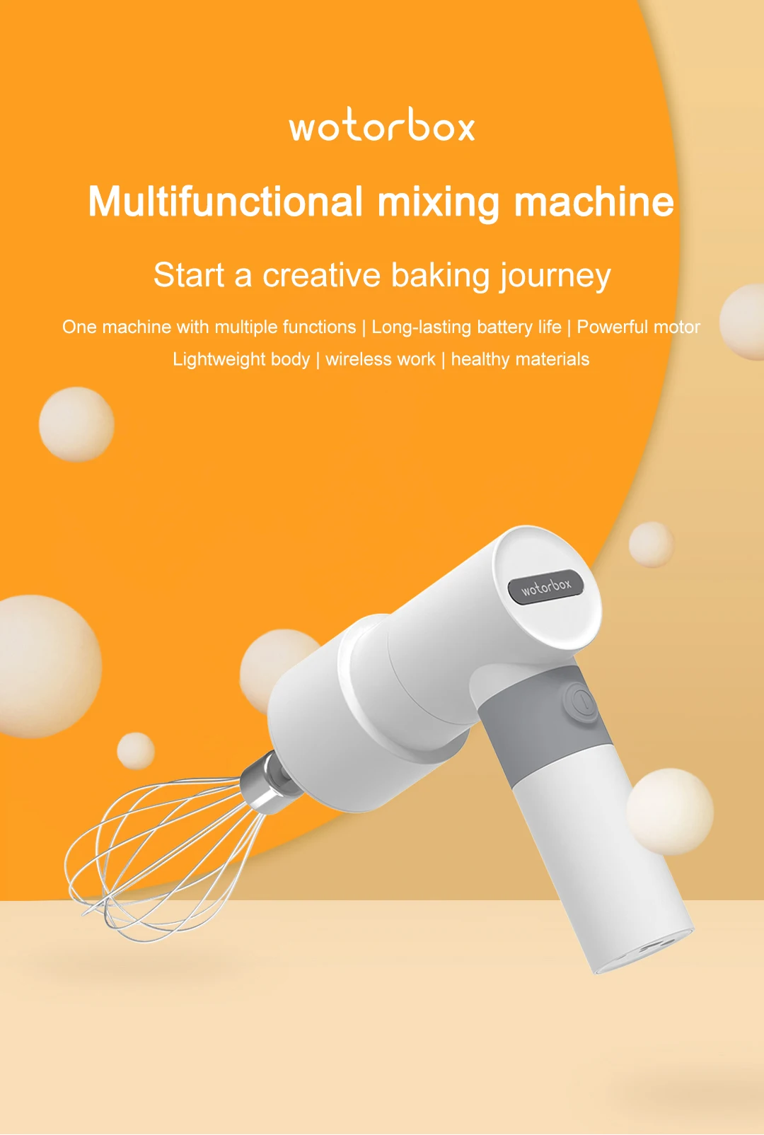 لاسلكي جديد الاجهزه الكهربائيه ترندUSB خلاط يدوي كهربائي أدوات الطبخ