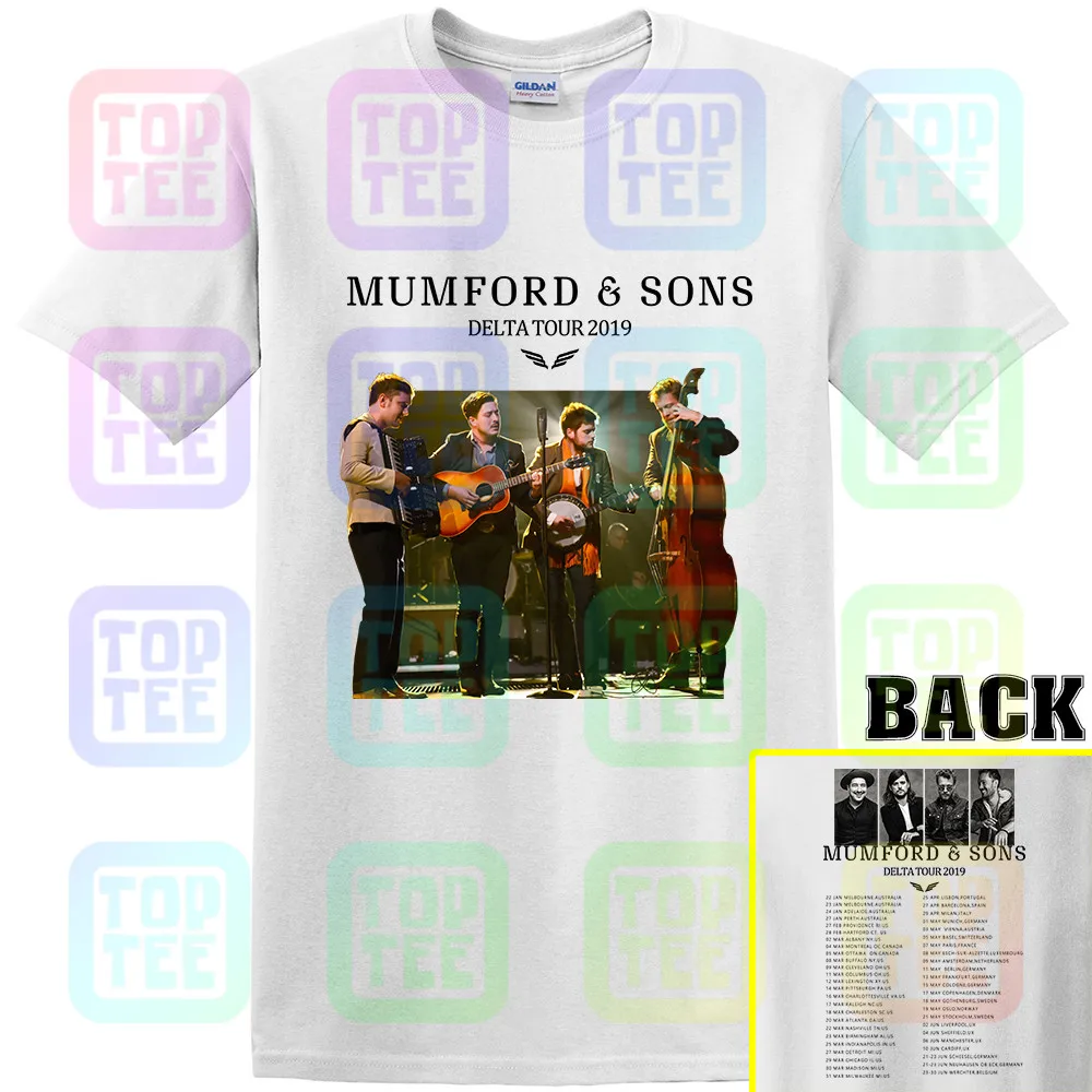 Новинка; Лидер продаж; 8849-MUMFORD& SONS Delta Tour ; футболка; размеры S-3XL