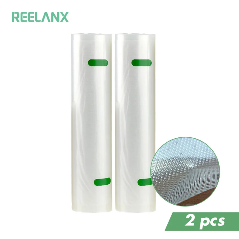 Пакеты для вакуумной упаковки REELANX 2 рулона 15 / 20 25/28*500 см|sealer bags|bags for vacuum sealersealer |