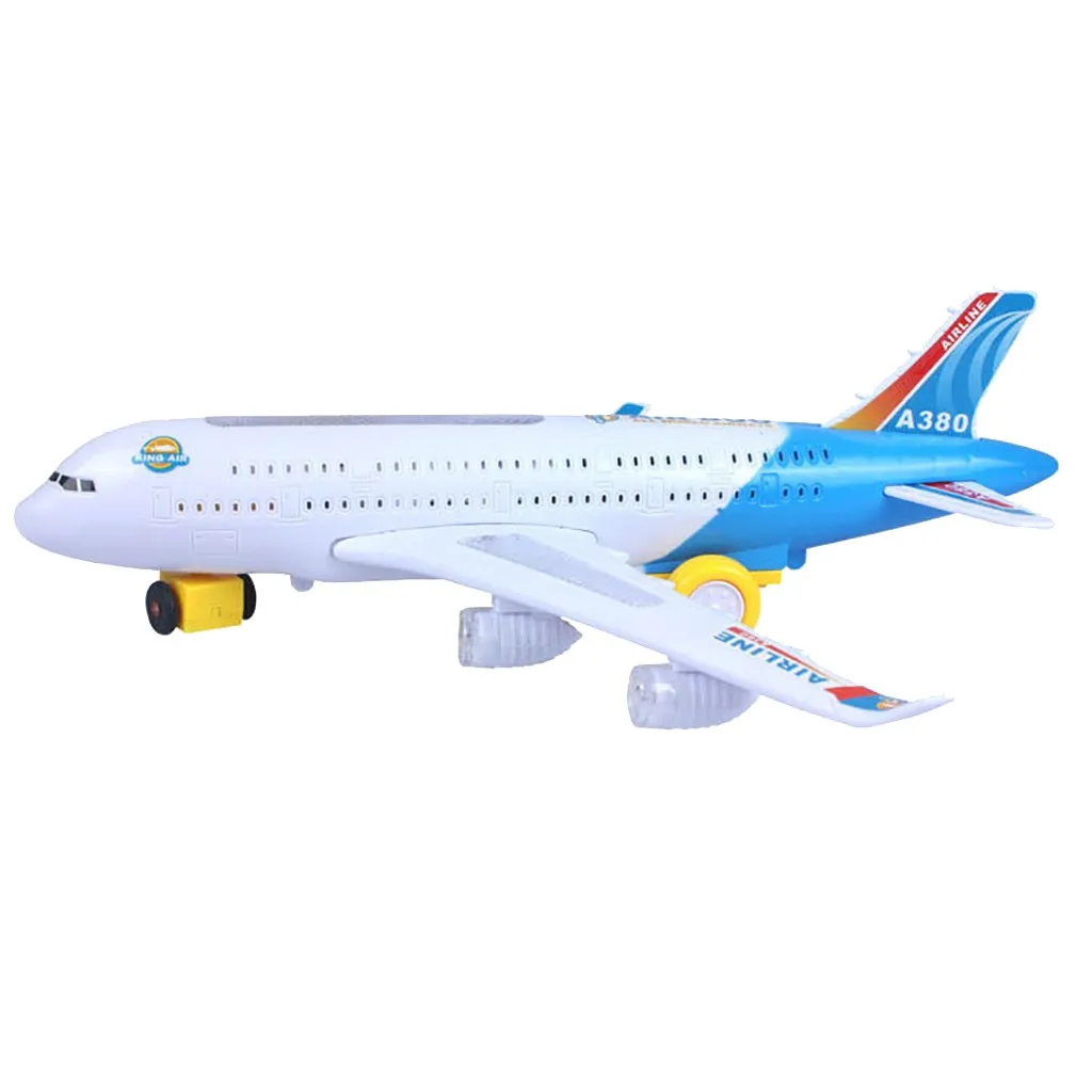 Электрический симулятор A380 детская игрушка модель самолета с музыкальным освещением игрушки для детей Детские игрушки Рождественский подарок